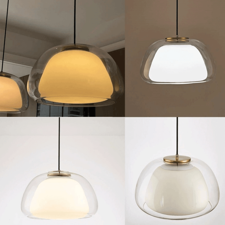 Moderne mælkeglas pendel - Stilfuld lampe til hjemmet
