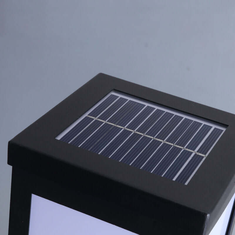 Moderne solcellelampe til udendørs brug