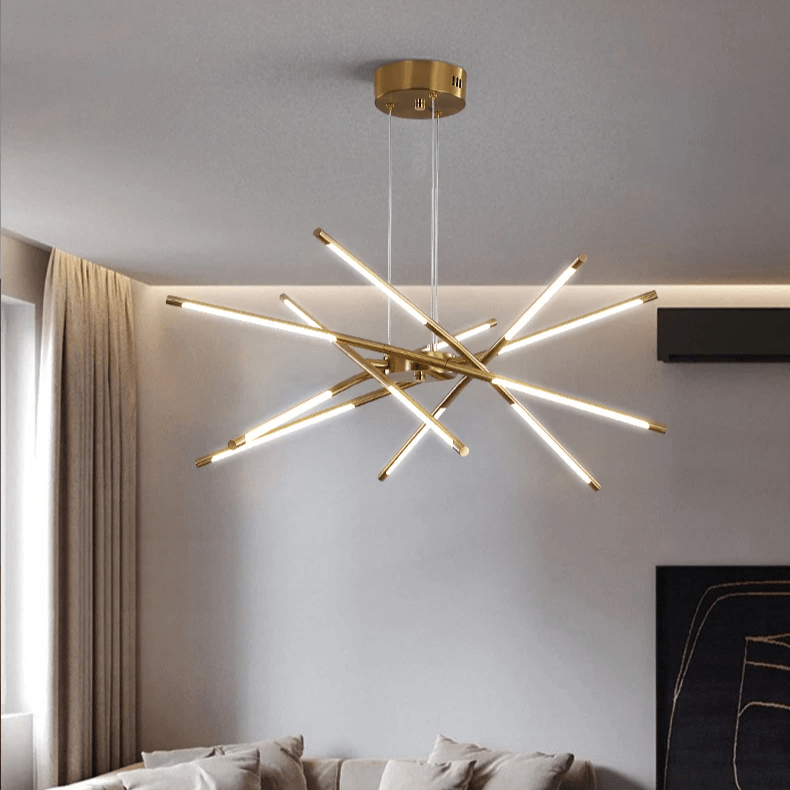 Moderni Kultakattovalaisin - 10-lamppuinen LED-kattovalaisin