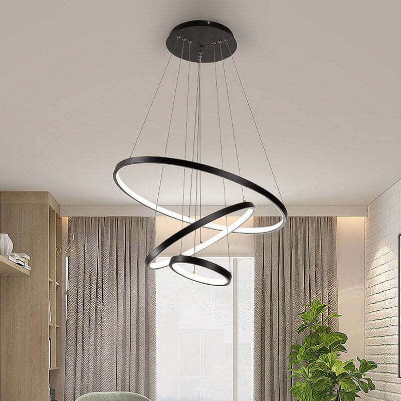 Moderne 3-ring LED loftslampe