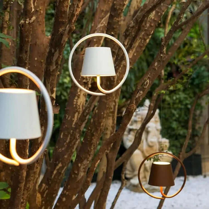 Moderne LED-pendellampe i hvid