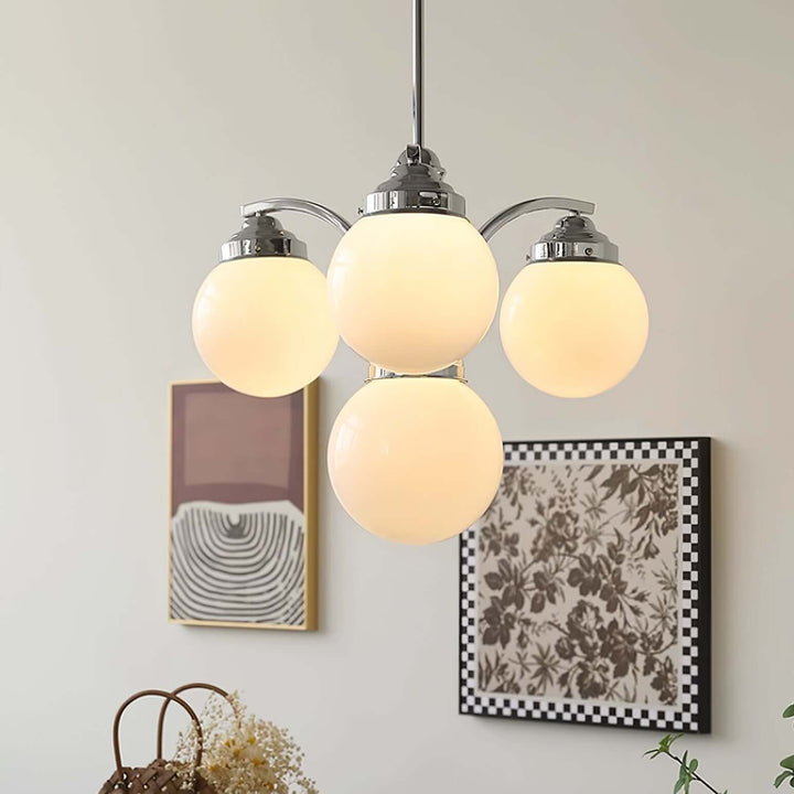 Retro Salamanca Kroonluchter Rond Glas Licht