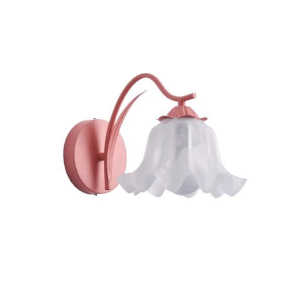 Retro havelampe med blomstermotiv
