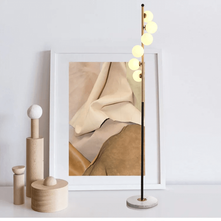 Moderne Glas Gulvlampe - Minimalistisk og Stilfuld