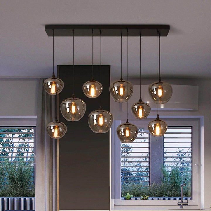 Moderne Glasflaske Pendellampe