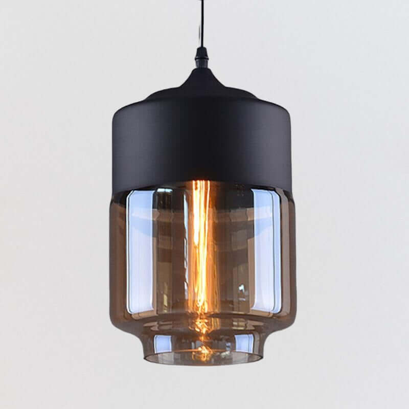 Elegant Metal & Glass Ceiling Lamp