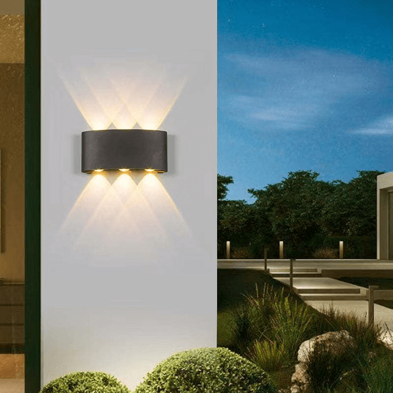Udendørs LED-væglampe, Vandtæt Aluminium