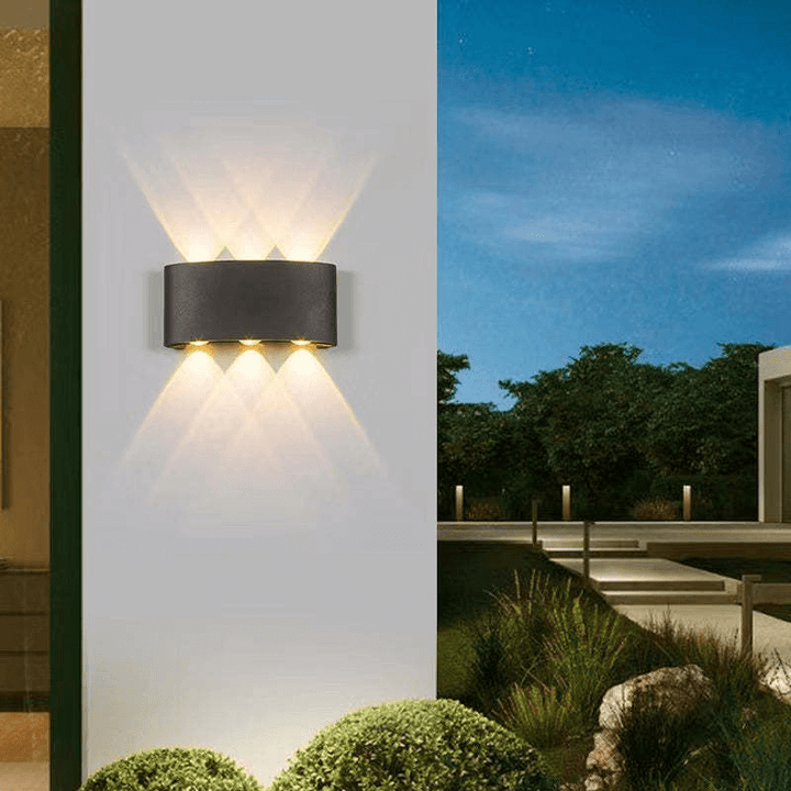 Udendørs LED-væglampe, Vandtæt Aluminium