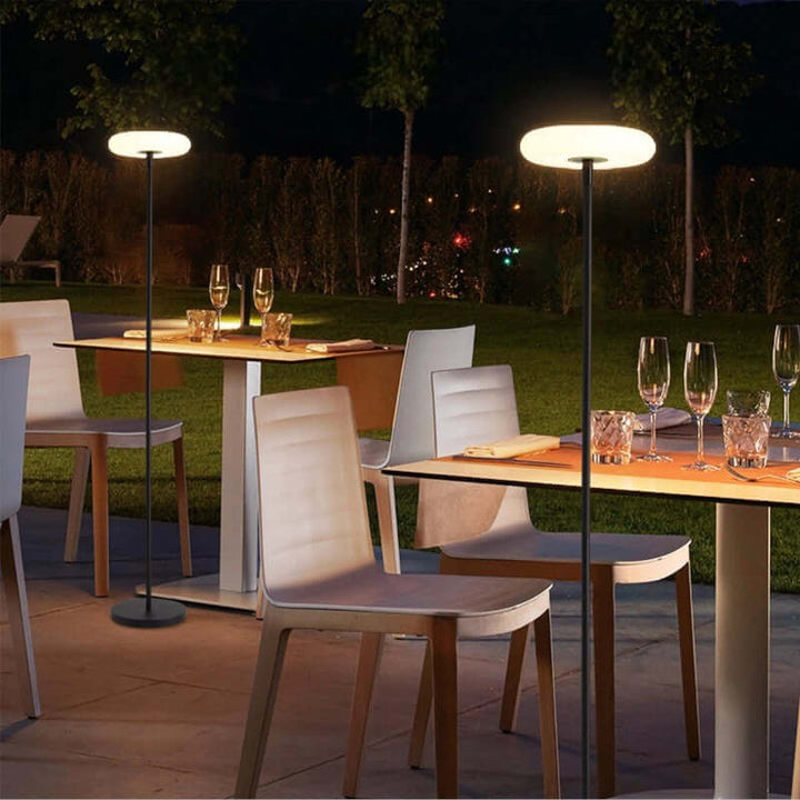 Udendørs solcellelampe - Moderne stolpe