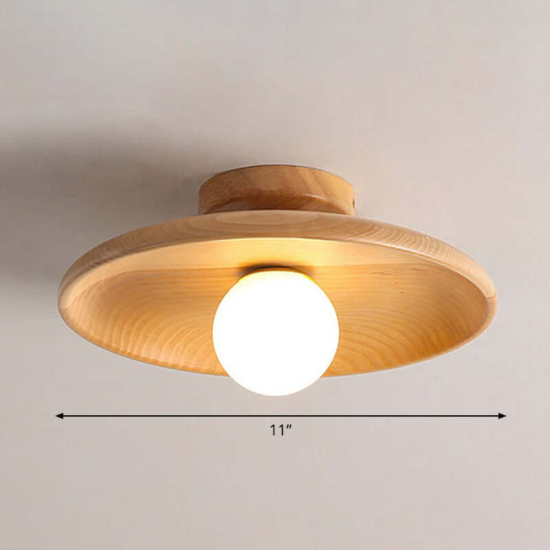 Lavloftet skålformet loftslampe