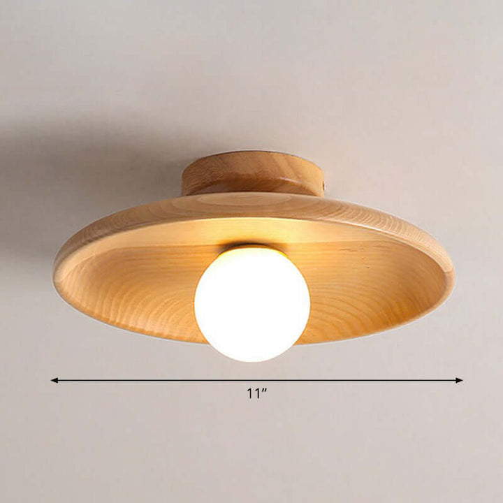 Lavloftet skålformet loftslampe