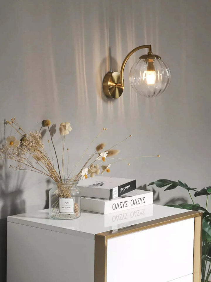 Elegant LED glasvæglampe – stilfuld indendørs belysning