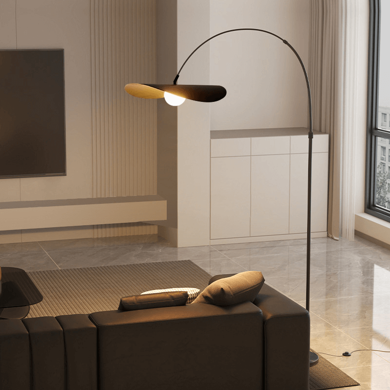 Moderne gulvlampe - Naturlig stil