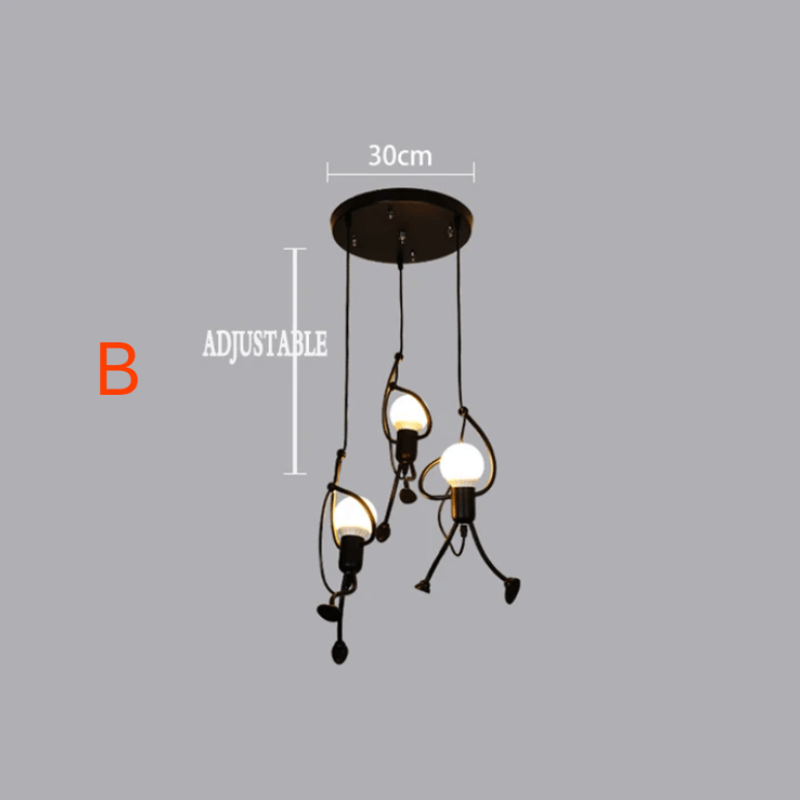 Unik Retro Pendel Lampe - Stilfuld Belysning til Hjemmet