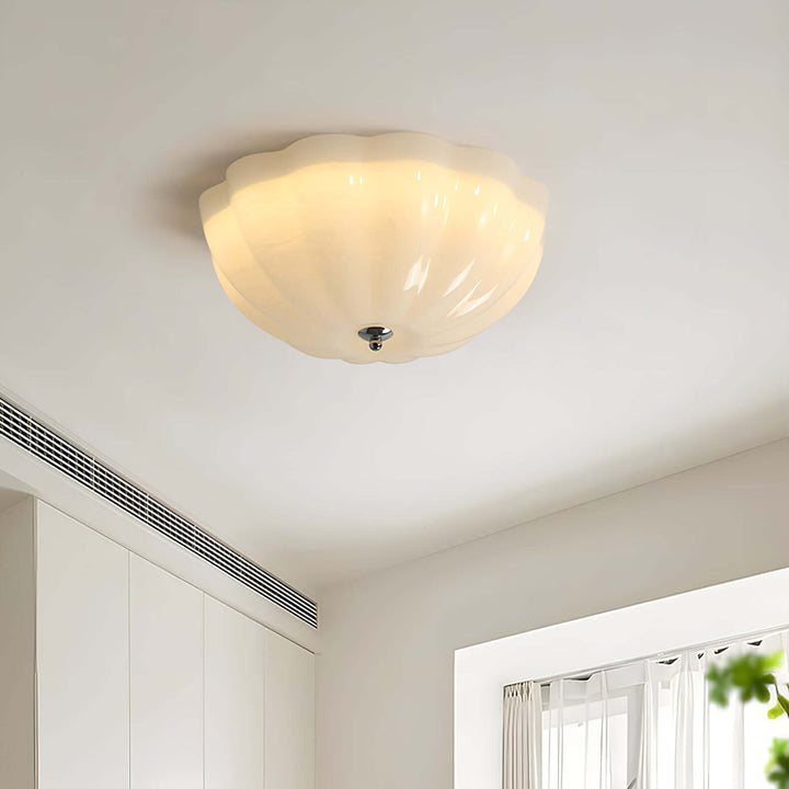 Moderne Opal Glas Loftlampe - Blødt og Diffust Lys