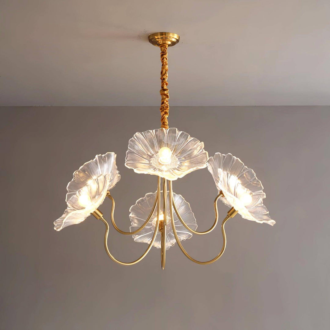 Glasblomsterkrone moderne lampe