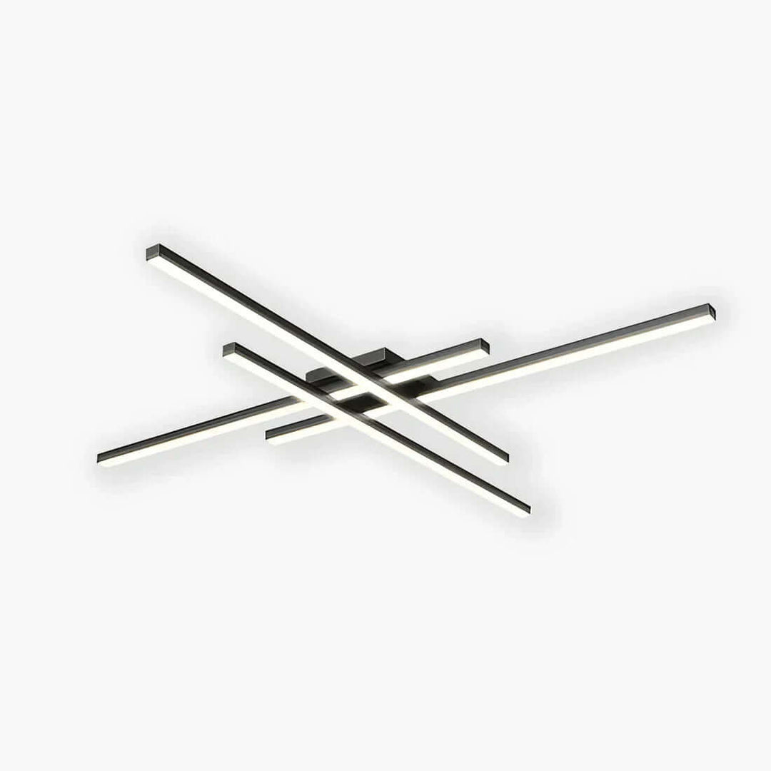 Moderne LED loftlampe i sort