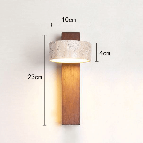 Moderne væglampe med naturligt design