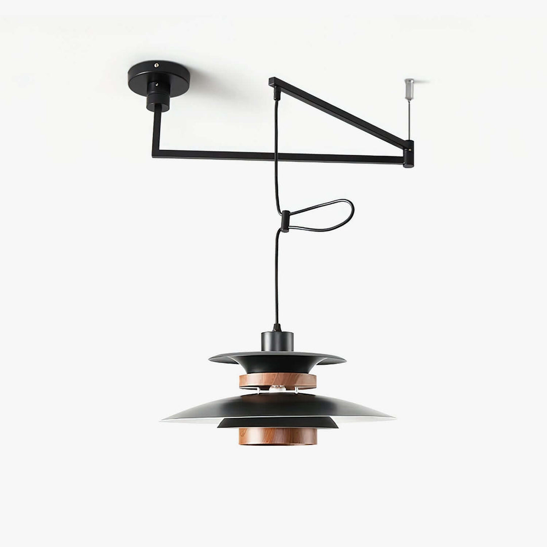 Moderne pendellampe med svingarm