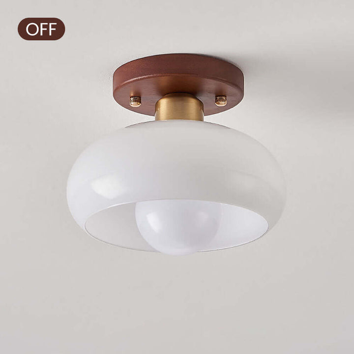 Hvid vintage lille loftslampe til entréen
