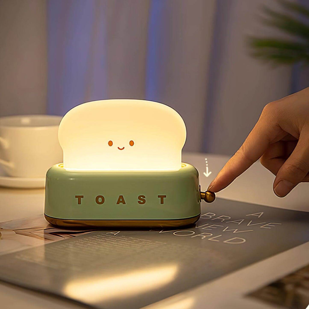 Bordlampe Toast-design (integreret batteri)
