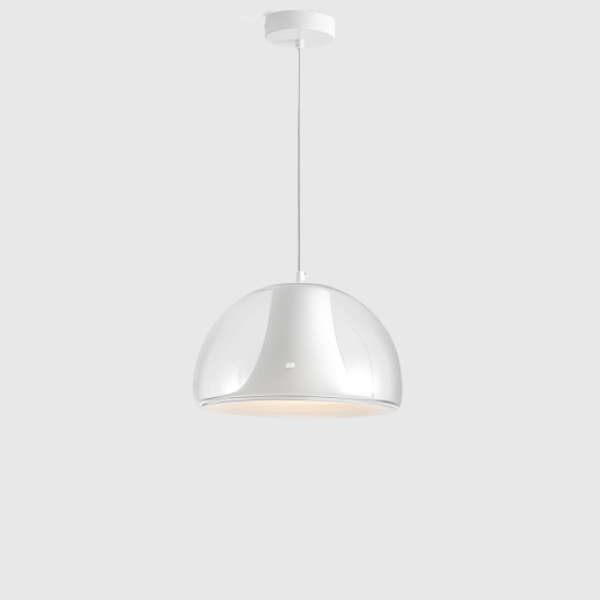 Moderne halvcirkel pendel med glaskuppel