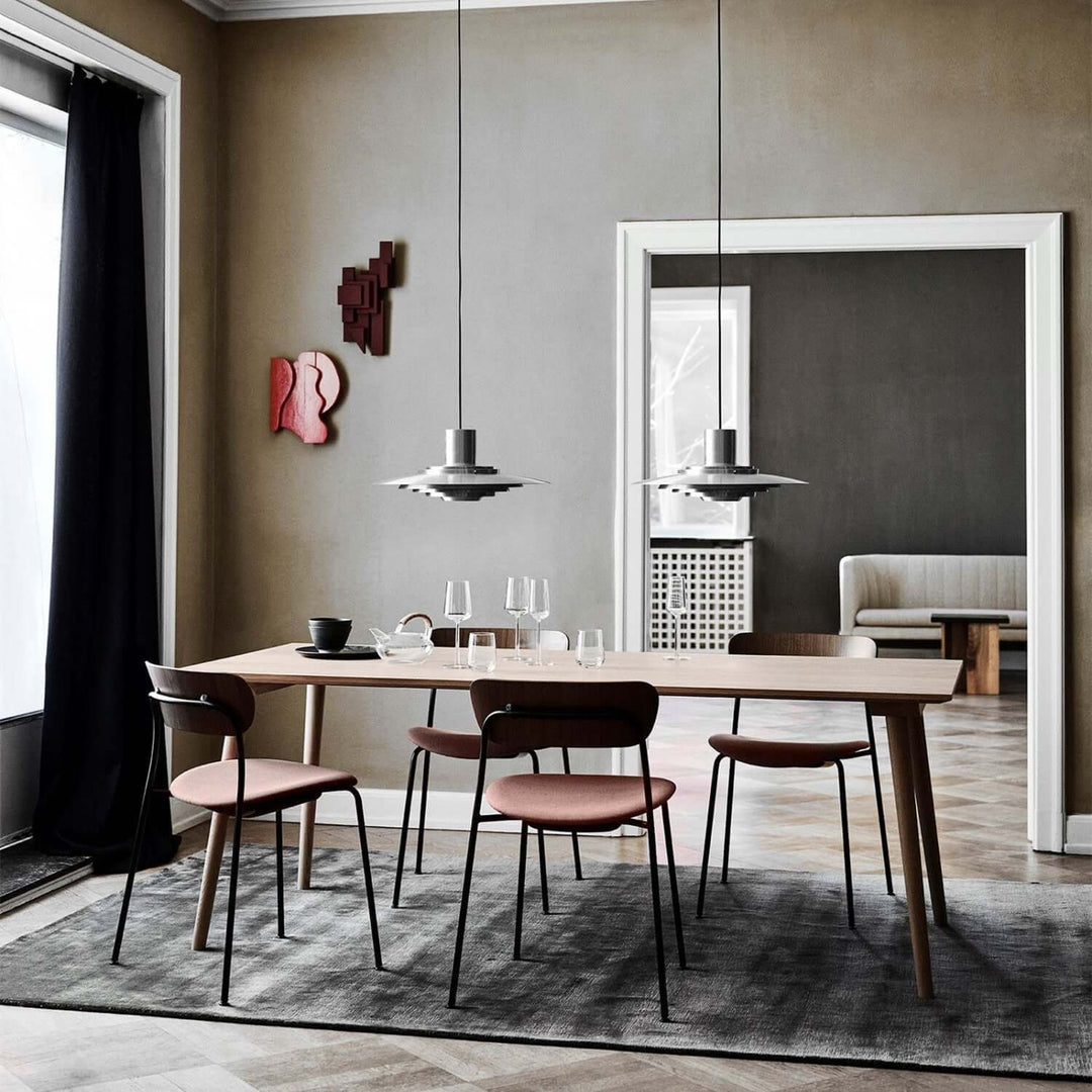 Moderne pendellampe i aluminium, skandinavisk design