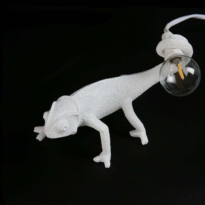 Moderne firbens-bordlampe i harpiks