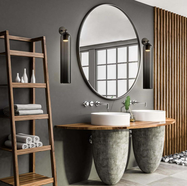 Moderne glas væglampe
