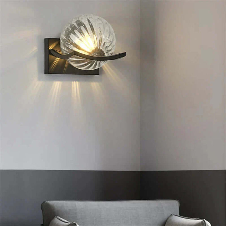 Moderne LED glasvæglampe