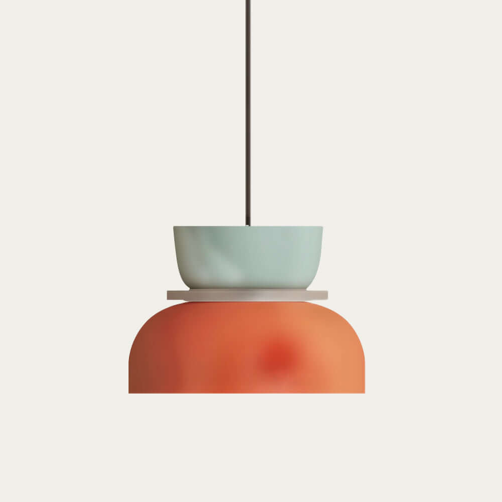 Moderne Loftlampe i Farveblokke