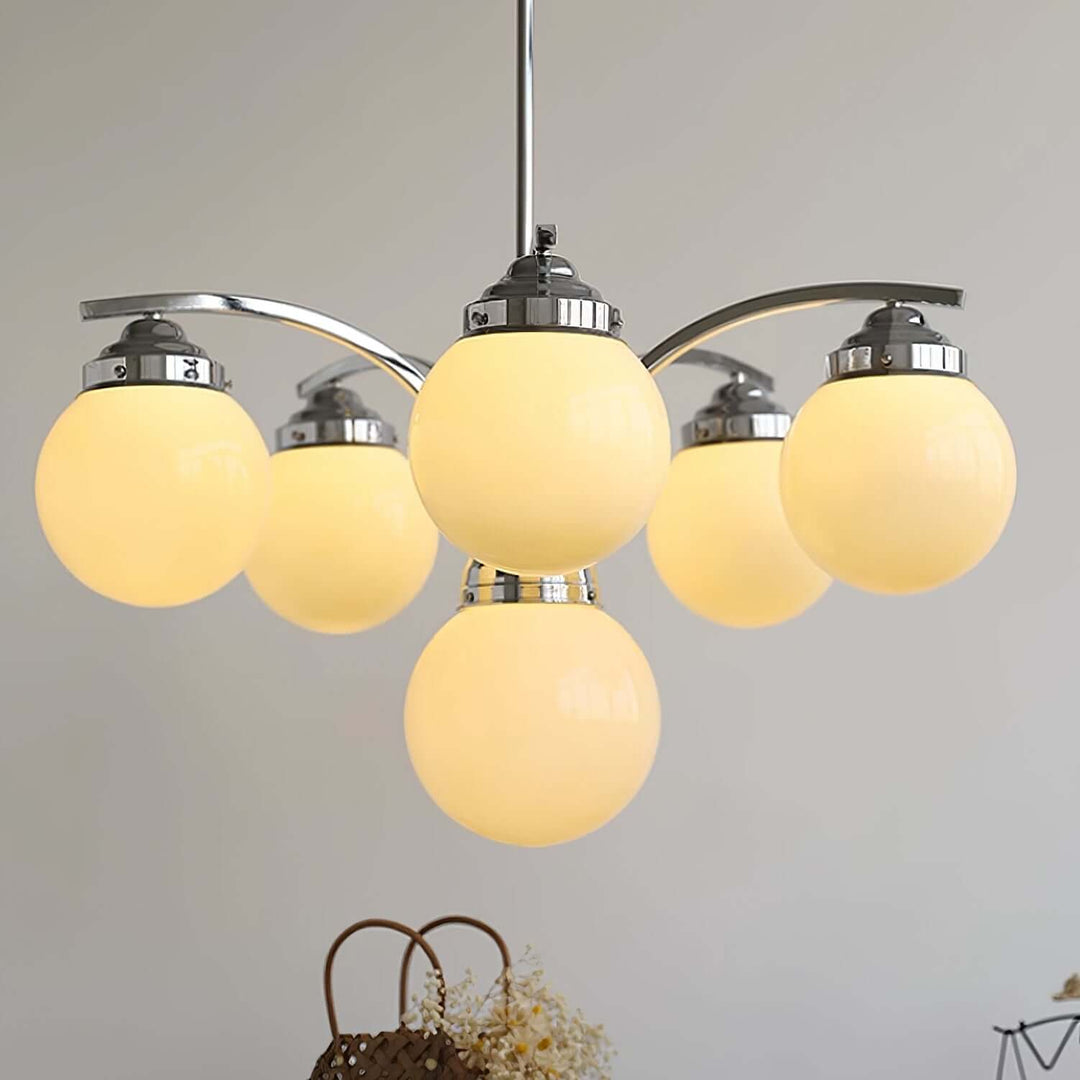 Retro Salamanca Kroonluchter Rond Glas Licht