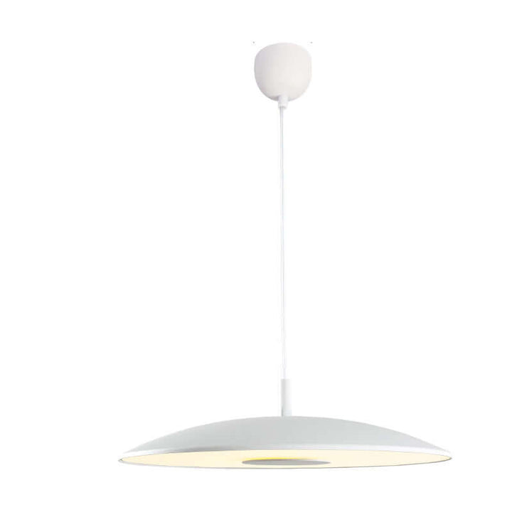 Moderne LED hængelampe i metal, nikkel finish