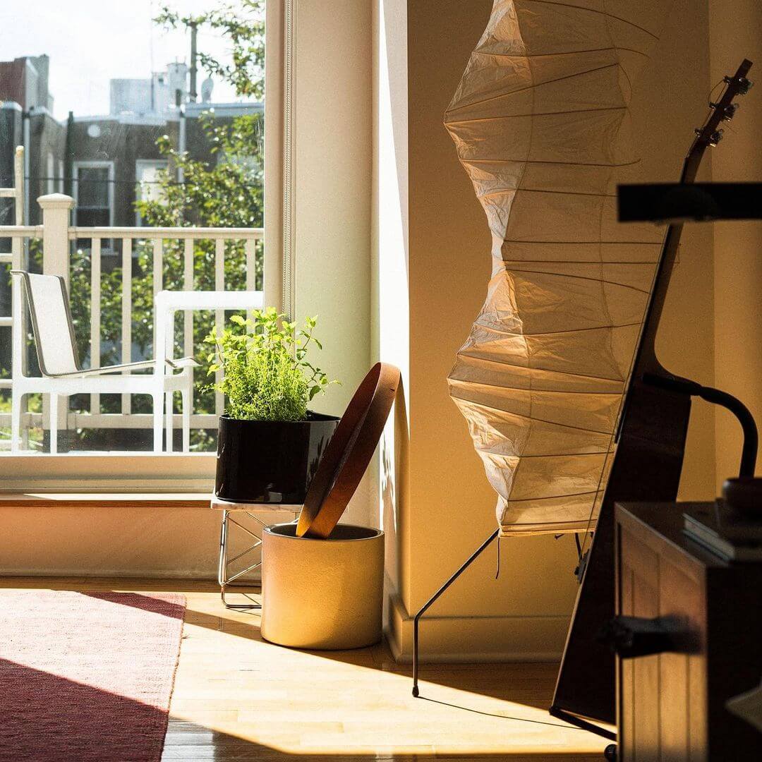 Lampadaire En Papier De Riz