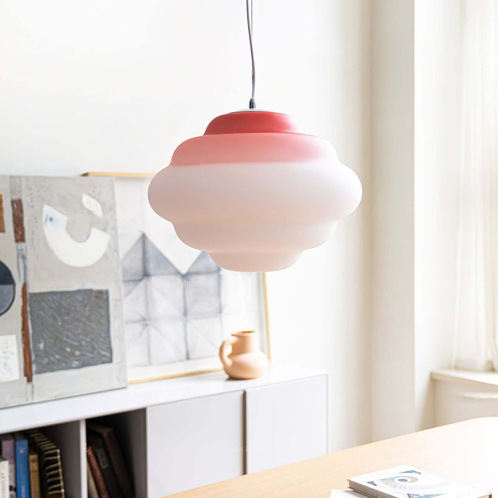 Moderne pendellampe med gradient farve