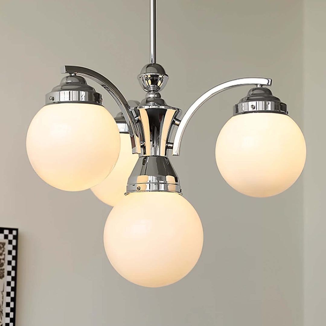 Retro Salamanca Kroonluchter Rond Glas Licht