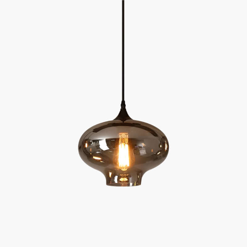 Moderne Glasflaske Pendellampe