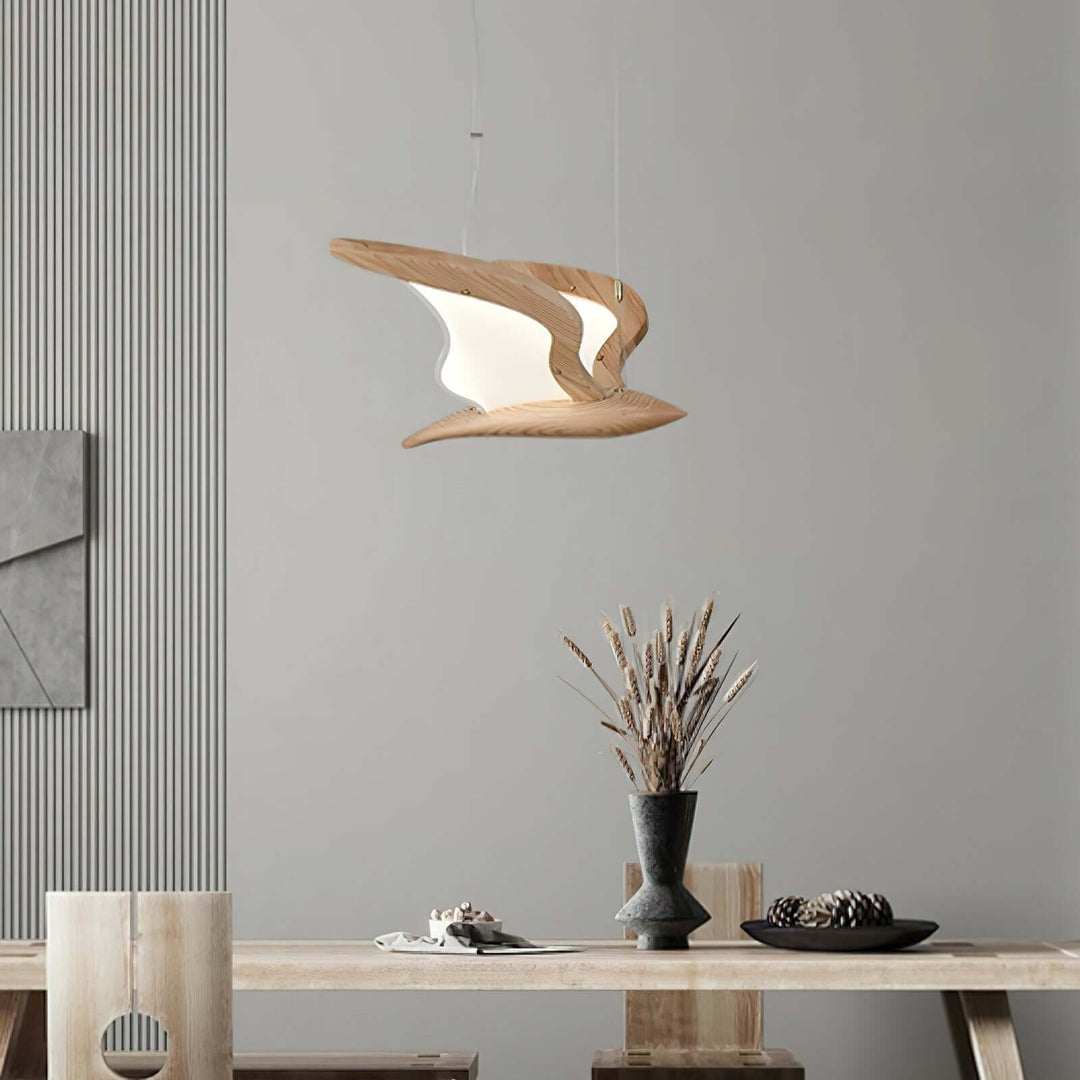 Moderne fugle-inspirerede pendellampe, naturinspireret design