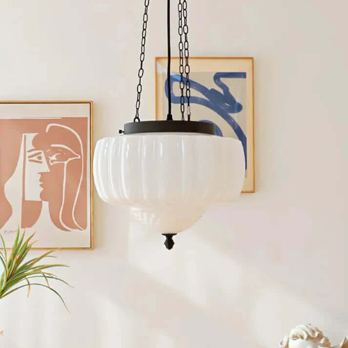 Moderne minimalistisk pendellampe i glas