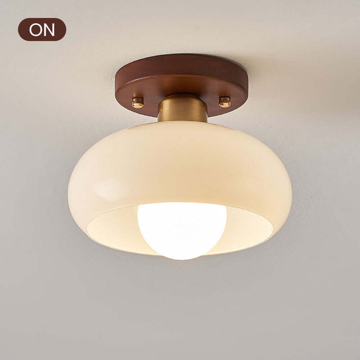 Hvid vintage lille loftslampe til entréen
