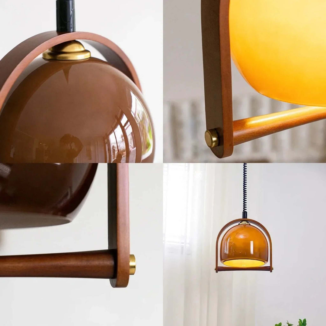 Bauhaus-stil lampe i træ