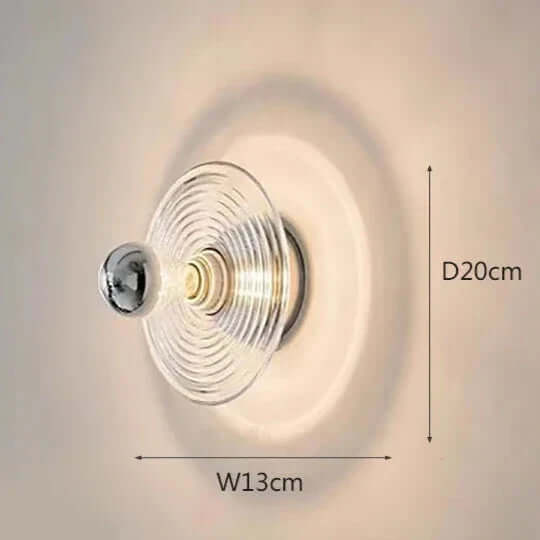 Vintage LED Væglampe i Glas