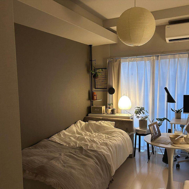 Moderne pendellampe Akari serie A