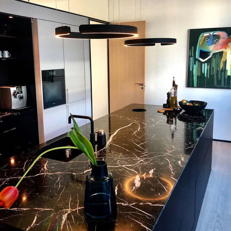 Moderne LED-cirkel loftlampe - stilfuld belysning til hjemmet