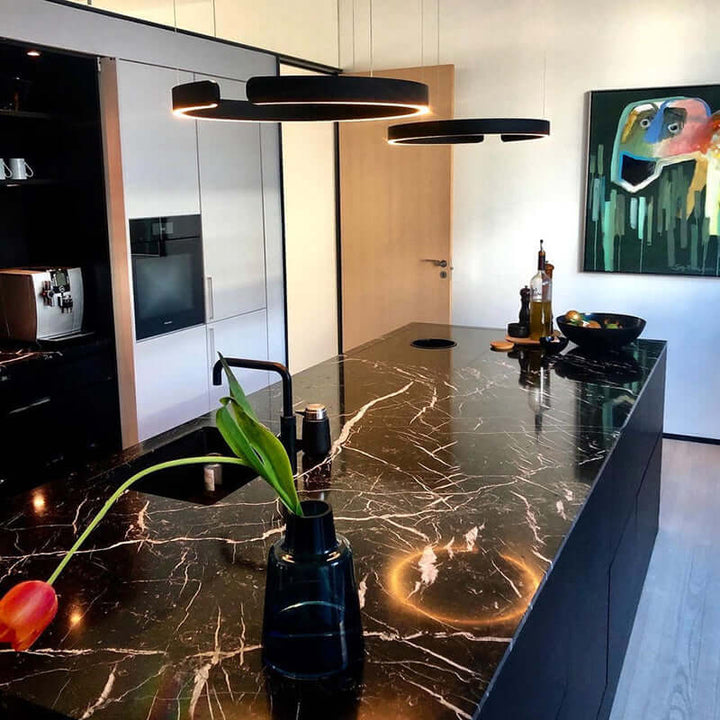 Moderne LED-cirkel loftlampe - stilfuld belysning til hjemmet