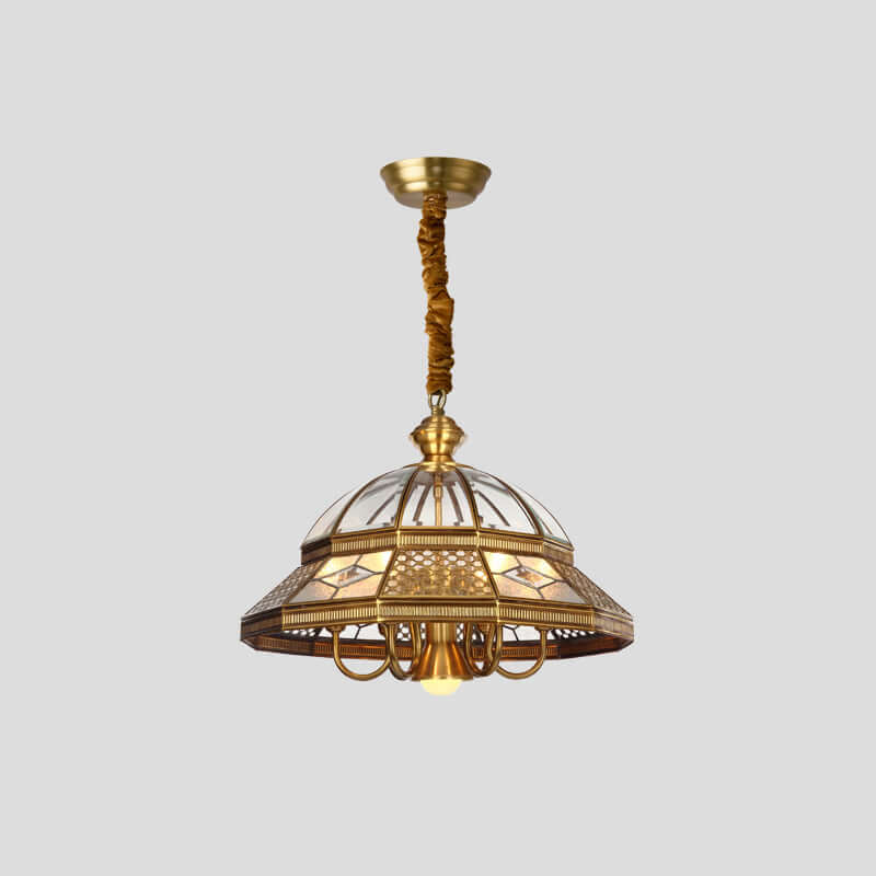 Nikkel Geometrisk Loftlampe Design