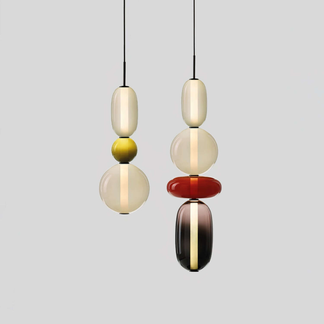 Lampe Pendante En Verre Confit