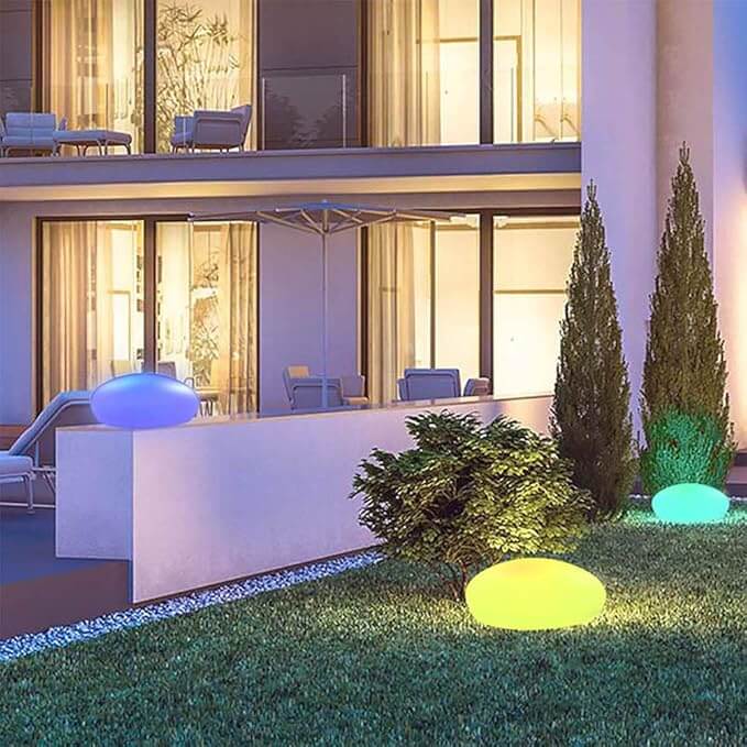 Udendørs havebelysning - Cobblestone lampe