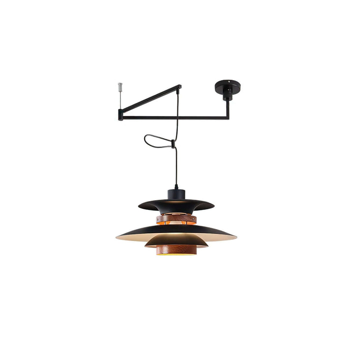 Moderne pendellampe med svingarm
