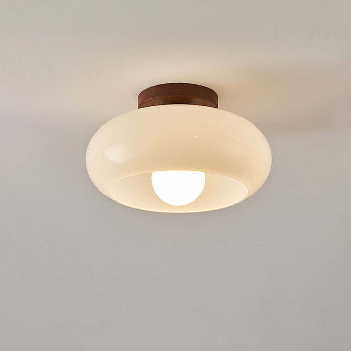 Hvid vintage lille loftslampe til entréen
